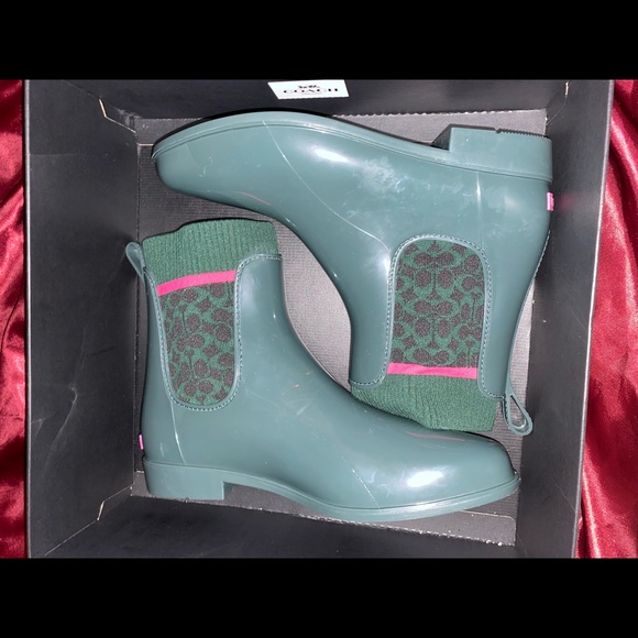 Coach Rubber Rain Bootie - Picture 3 of 5